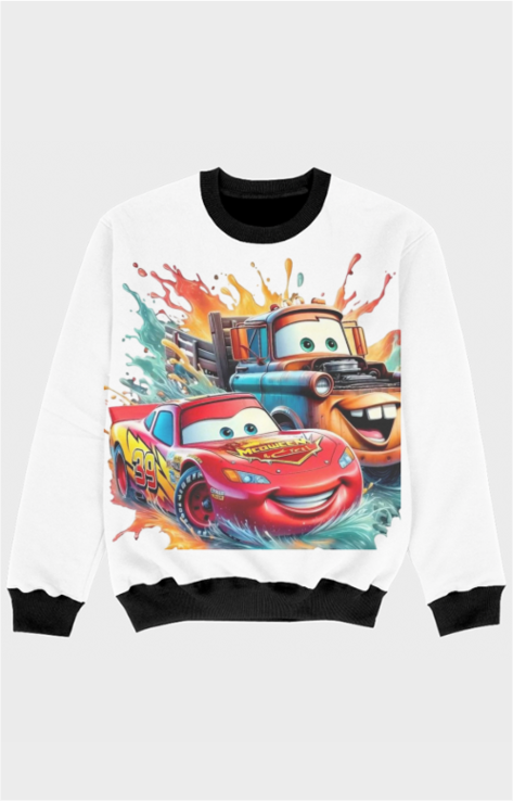 Cars sweatshirt for kids front